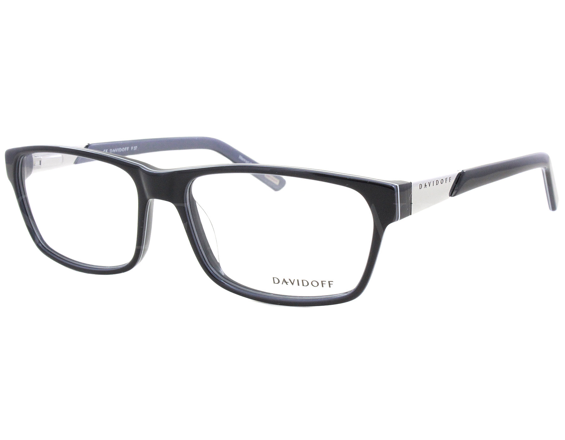 NEW Davidoff DV 92024 6287 56mm Black Optical Eyeglasses Frames ...