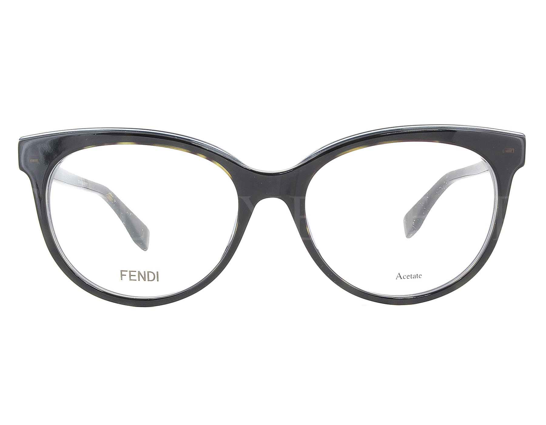 NEW Fendi FF0254 08617 53mm Dark Havana Optical Eyeglasses Frames ...